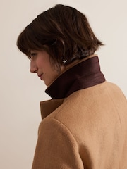 Phase Eight Brown Lydia Wool Coat - Image 4 of 7