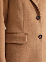 Phase Eight Brown Lydia Wool Coat - Image 5 of 7