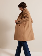 Phase Eight Brown Lydia Wool Coat - Image 7 of 7