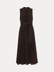 Phase Eight Black Simara Sparkle Pleat Dress - Image 7 of 7