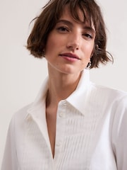Phase Eight Cream Tiana Tuxedo Shirt - Image 5 of 7