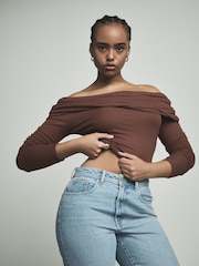 Bleach Hourglass Relaxed Bootcut 100% Cotton Jeans - Image 2 of 5