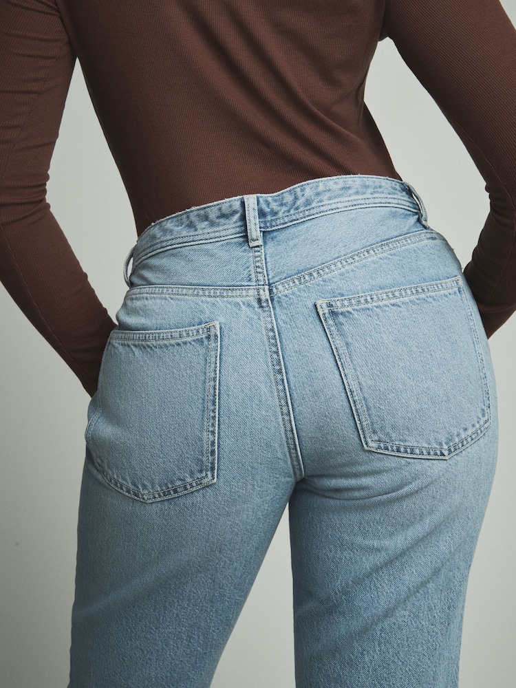 Bleach Hourglass Relaxed Bootcut 100% Cotton Jeans - Image 5 of 5