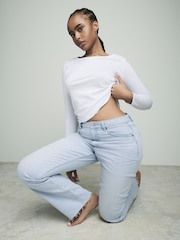 Bleach Hourglass Straight Leg 100% Cotton Jeans - Image 1 of 10