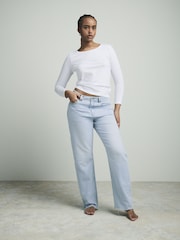 Bleach Hourglass Straight Leg 100% Cotton Jeans - Image 5 of 10