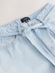 eau de javel - 100ceinturé Raccourci Aple en % coton sablier Jeans - Image 8 of 8