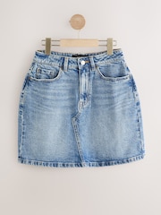 Mid Blue Hourglass Mini Skirt - Image 6 of 8