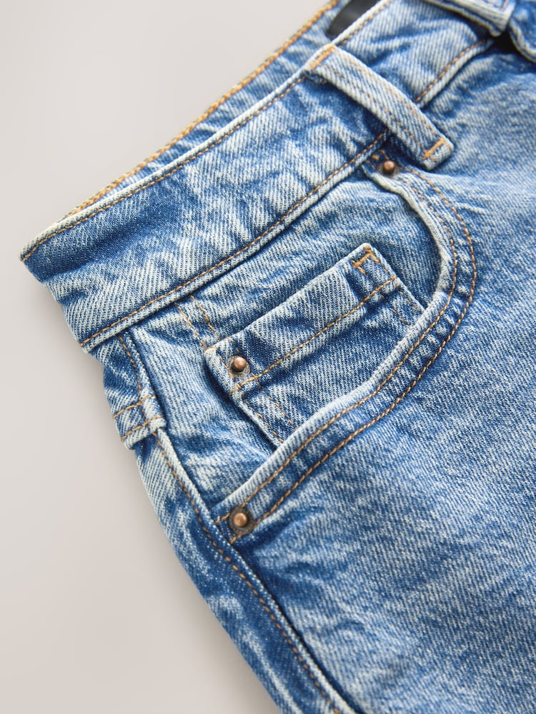 Mid Blue Hourglass Mini Skirt - Image 8 of 8