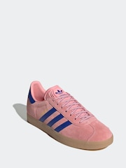 adidas Originals Pink Bolt Gazelle Trainers - Image 3 of 9