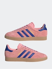 adidas Originals Pink Bolt Gazelle Trainers - Image 5 of 9