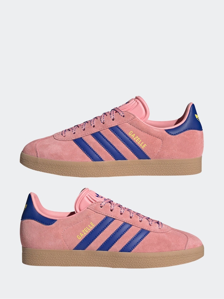 adidas Originals Pink Bolt Gazelle Trainers - Image 5 of 9