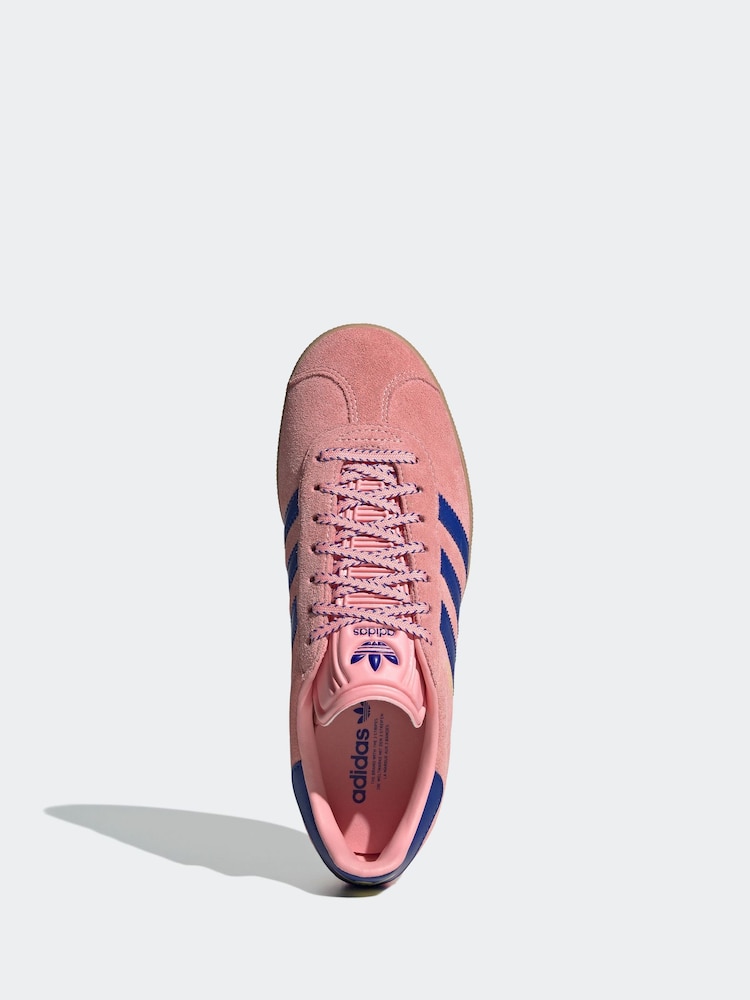 adidas Originals Pink Bolt Gazelle Trainers - Image 6 of 9