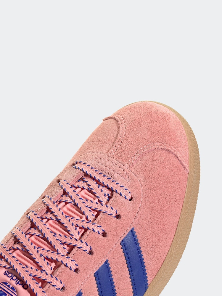adidas Originals Pink Bolt Gazelle Trainers - Image 8 of 9