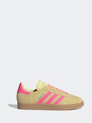 adidas Originals Yellow Gazelle Trainers - Image 1 of 10