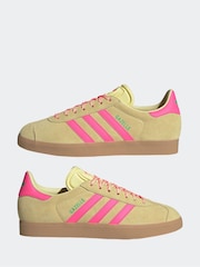 adidas Originals Yellow Gazelle Trainers - Image 6 of 10
