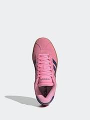 adidas Aqua/Pink VL Court Bold Trainers - Image 6 of 9