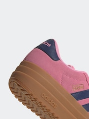 adidas Aqua/Pink VL Court Bold Trainers - Image 9 of 9