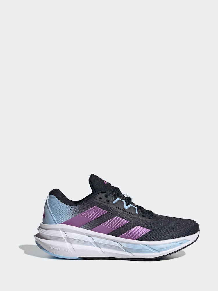 adidas Black Questar 3 Trainers - Image 1 of 9