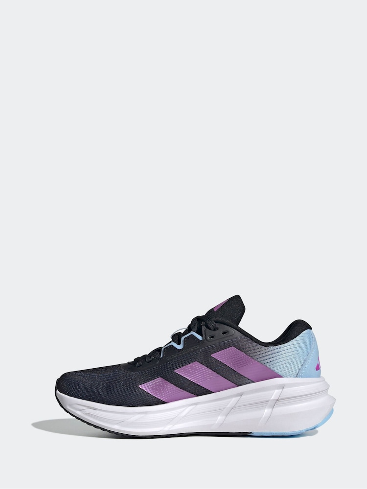 adidas Black Questar 3 Trainers - Image 2 of 9