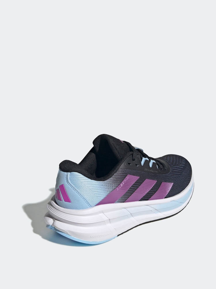 adidas Black Questar 3 Trainers - Image 3 of 9