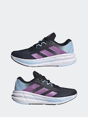 adidas Black Questar 3 Trainers - Image 5 of 9