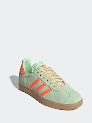 adidas Originals Green Ground Gazelle Trainers - Image 3 of 9