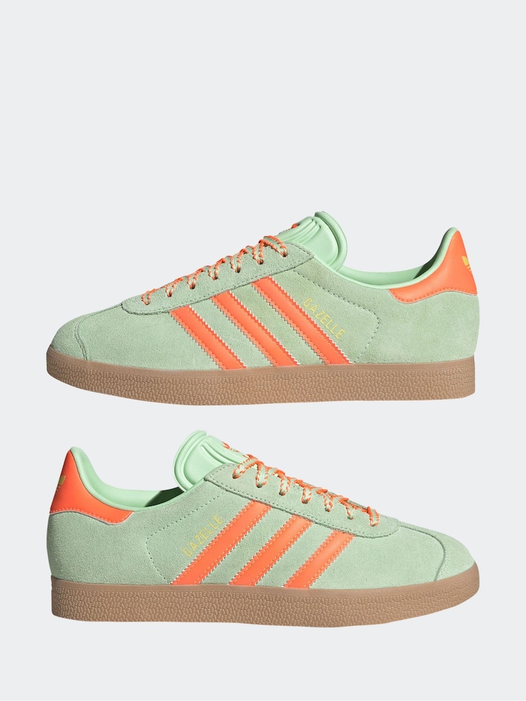 adidas Originals Green Ground Gazelle Trainers - Image 5 of 9