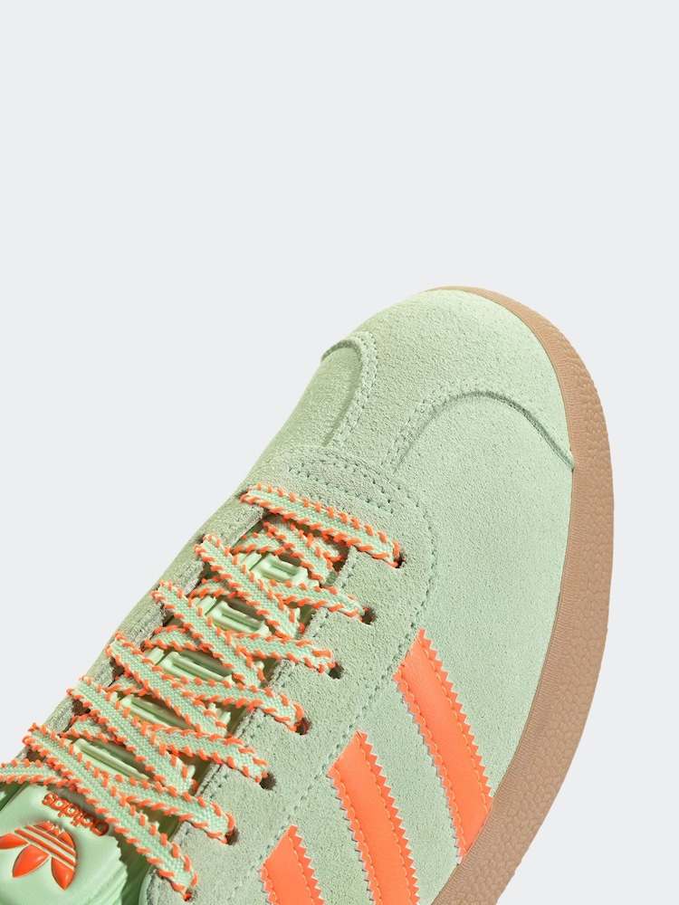 adidas Originals Green Ground Gazelle Trainers - Image 8 of 9
