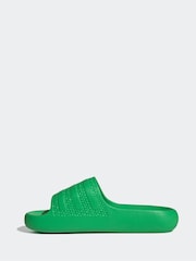 adidas Originals Green Adilette Ayoon Slides - Image 2 of 9