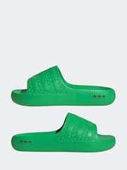 adidas Originals Green Adilette Ayoon Slides - Image 5 of 9