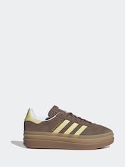adidas Originals Brown Gazelle Bold Trainers - Image 1 of 9