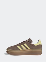 adidas Originals Brown Gazelle Bold Trainers - Image 2 of 9