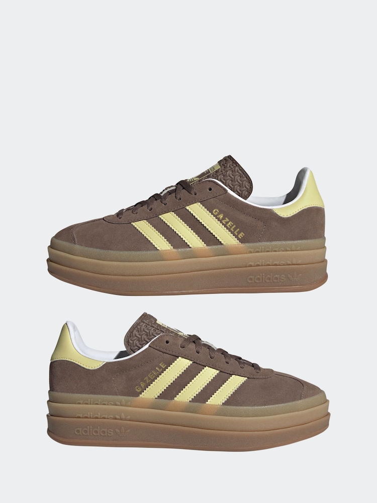 adidas Originals Brown Gazelle Bold Trainers - Image 5 of 9
