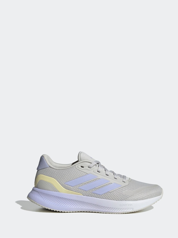 adidas Grey Runfalcon 5 Trainers - Image 1 of 9
