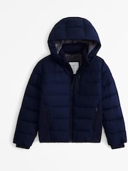 Abercrombie & Fitch Quilted Hooded Puffer Coat - Image 1 of 3
