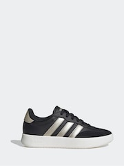 adidas Black Barreda Animal Print Trainers - Image 1 of 10