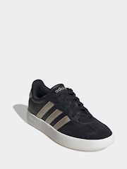 adidas Black Barreda Animal Print Trainers - Image 3 of 10