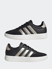 adidas Black Barreda Animal Print Trainers - Image 8 of 10