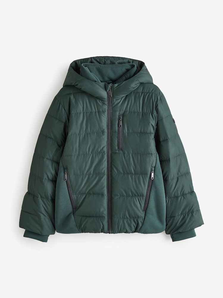 Abercrombie & Fitch Quilted Hooded Puffer Coat - Image 1 of 4