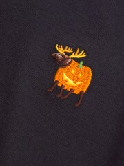 Abercrombie & Fitch Halloween Long Sleeve Crew Neck Black Jumper - Image 2 of 2