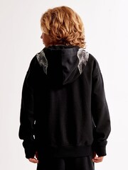 Abercrombie & Fitch Grey Halloween Skeleton Zip Hoodie - Image 4 of 7
