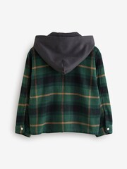 Abercrombie & Fitch Flannel Check Zip-Up Hooded Jacket - Image 2 of 3