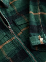 Abercrombie & Fitch Flannel Check Zip-Up Hooded Jacket - Image 3 of 3