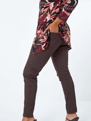 Roman Brown Petite Stretch Denim Jeans - Image 3 of 5