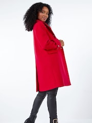 Roman Red Petite Double Breasted Military Coat - Image 3 of 5