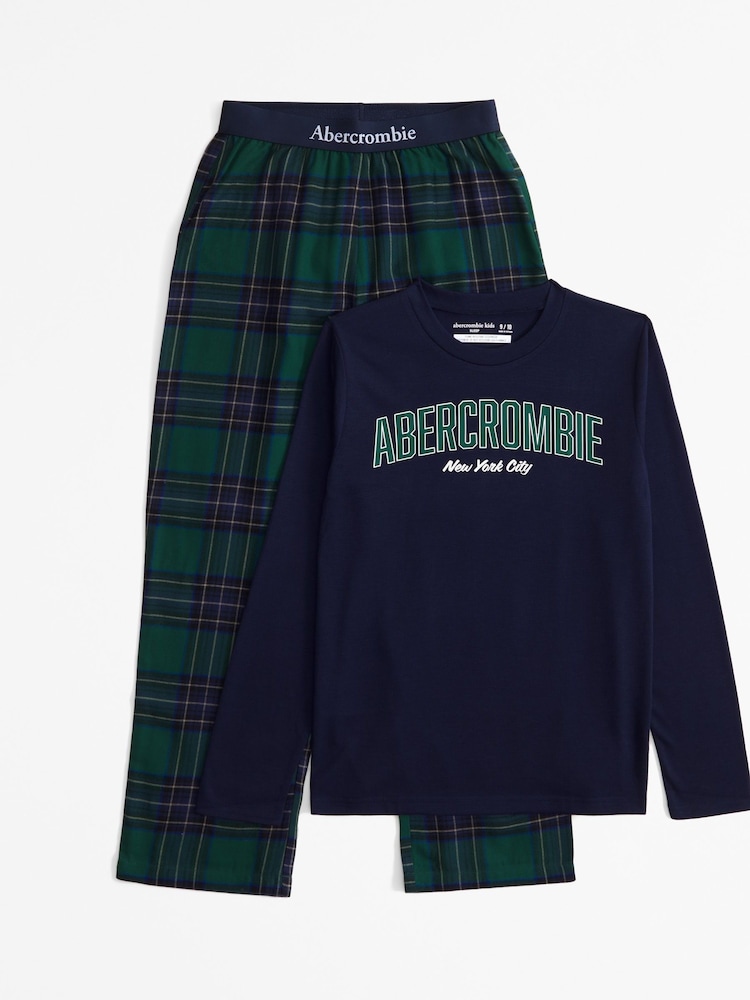 Abercrombie & Fitch Flannel Pyjamas Set - Image 1 of 9 Abercrombie & Fitch Flannel Pyjamas Set - Image 1 of 9
