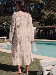 Laura Ashley Ecru Crochet Beach Dress - Image 2 of 8