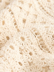 Laura Ashley Ecru Crochet Beach Dress - Image 7 of 8
