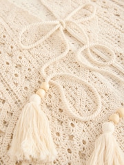 Laura Ashley Ecru Crochet Beach Dress - Image 8 of 8