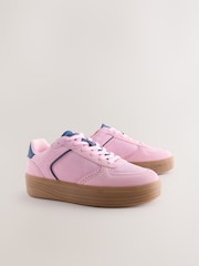 rožnata - Forever Comfort® Chunky Platform Lace Up Trainers - Slika 6 iz 9